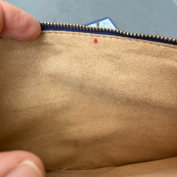 Bottega Veneta Special Edit Royal Blue Leather Wristlet with Gold Chain - Picture 5 of 7